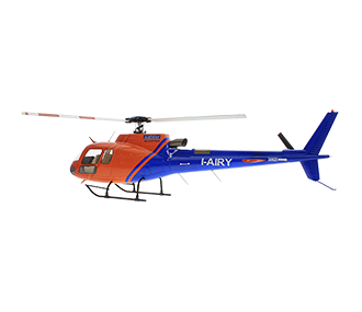 fuselage Helicoptere - taille 470 - AS350  nouvelle peinture version Kit