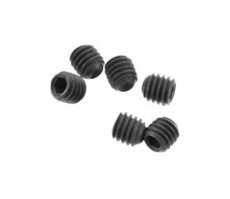 AXIAL AXA291 Set di viti M4x4mm in ossido nero (6)