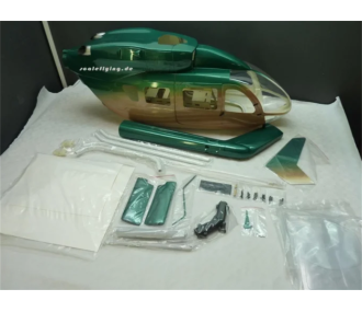 Fuselage Helicoptere Classe 600 - EC145 Peinture Verte et Or