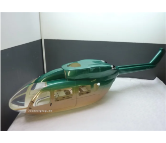 Fuselage Helicoptere Classe 600 - EC145 Peinture Verte et Or