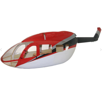 Fuselage Helicoptere - Class 600 EC145 peinture rouge blanc bleu