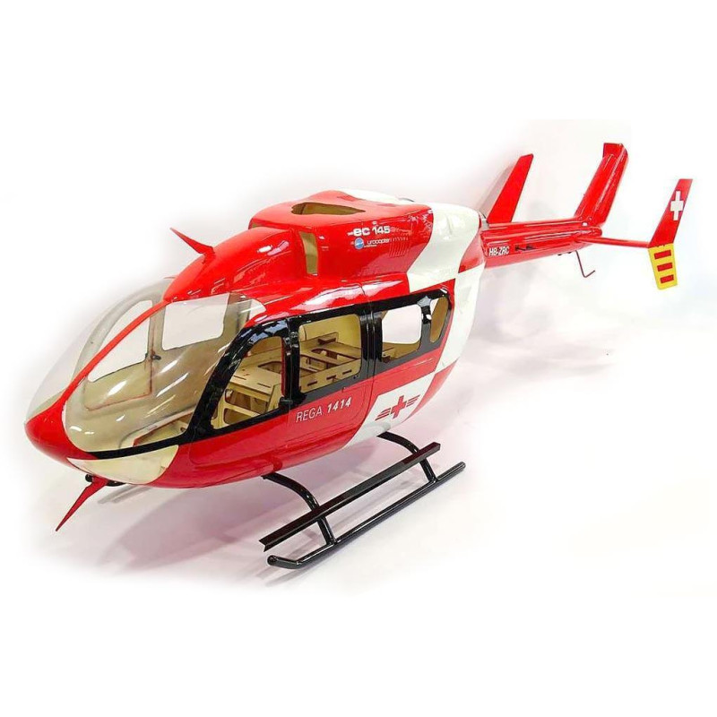 Fuselage Helicoptere Classe 600 - EC145 peinture rouge