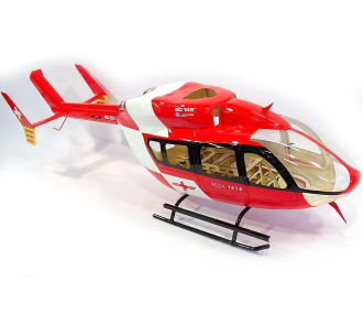 Fuselage Helicoptere Classe 600 - EC145 peinture rouge