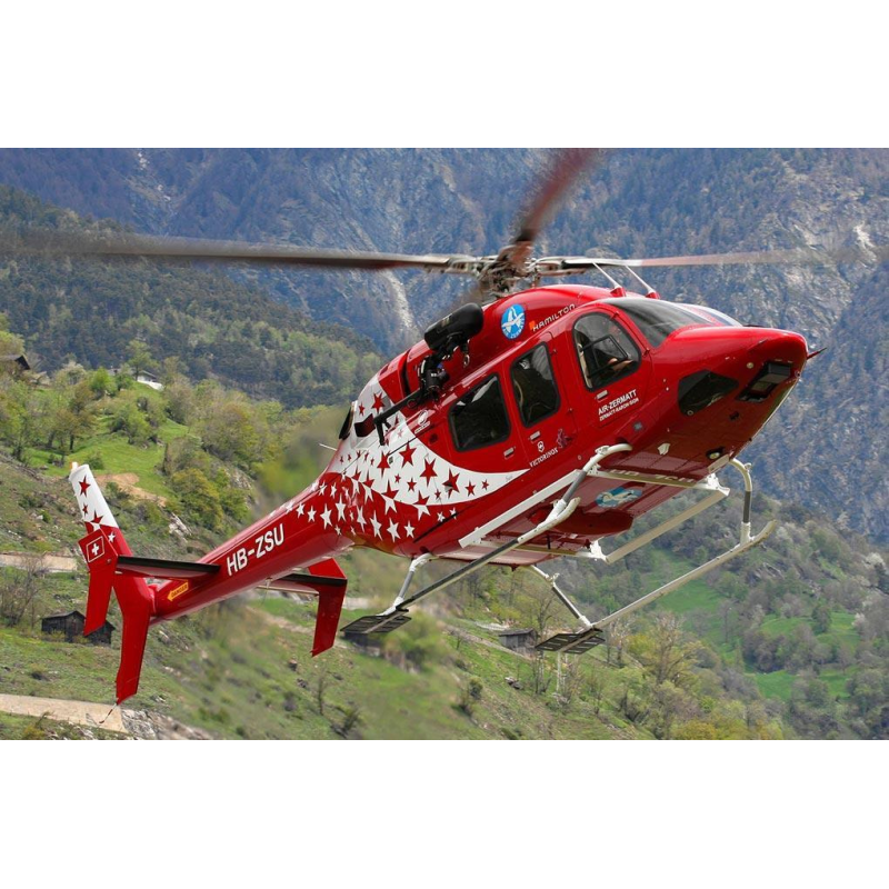 Fuselage Helicoptere classe 600 - B429 Peinture Air Zermatt