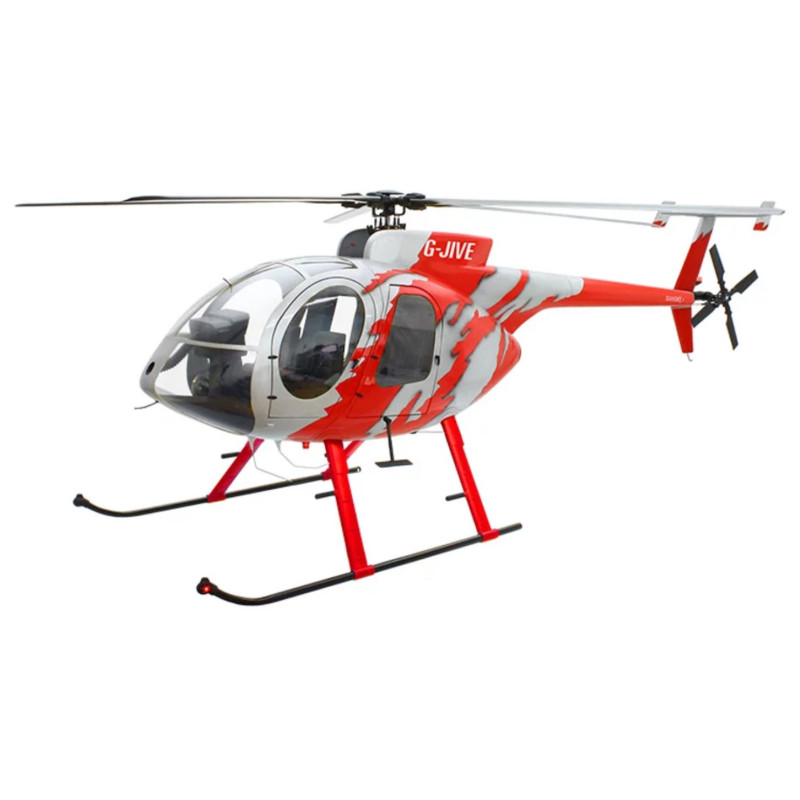 Fuselage Helicoptere Classe 700 - MD500E Peinture rouge G-Jive