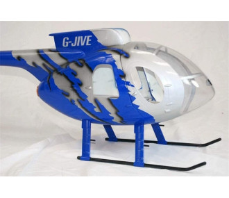 Fuselage Helicoptere Classe 470 - MD500E Peinture Bleue G-Jive