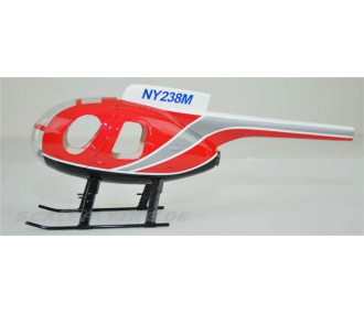 Fuselage Helicoptere classe 250 - MD500D peinture police rouge