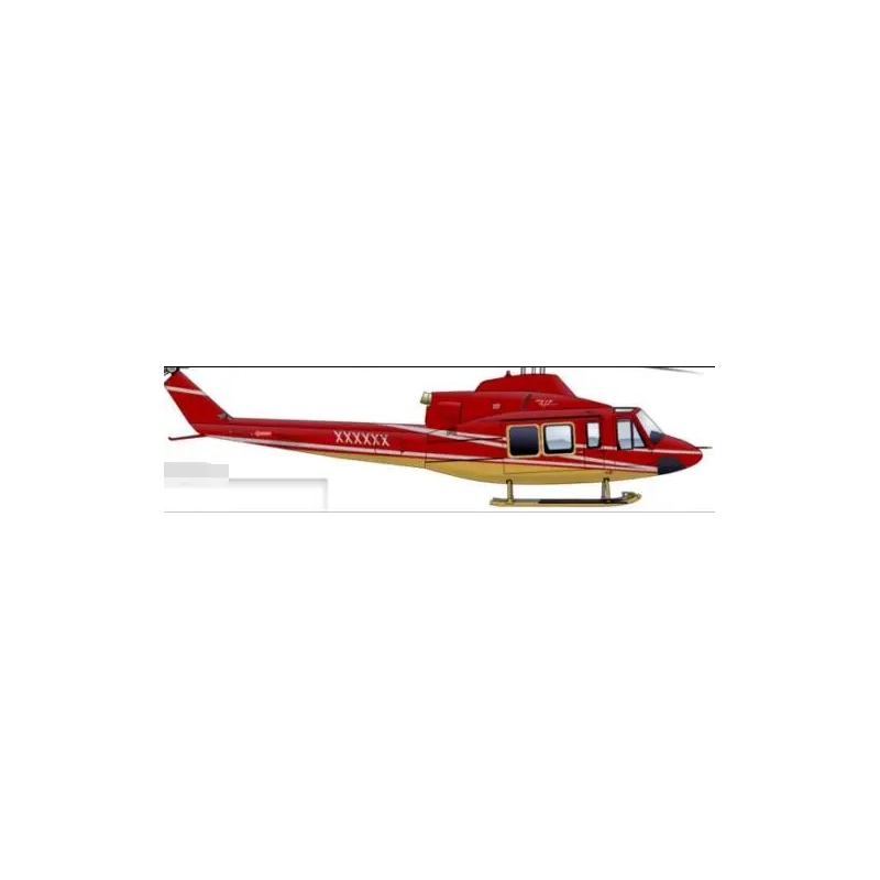 600 dimensioni Bell212 ROSSO GIALLO