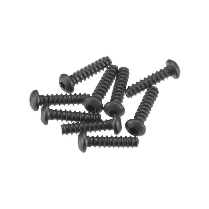 AXIAL AXA0424 Bottone esagonale filettato dorato M2,6x10mm nero(10)