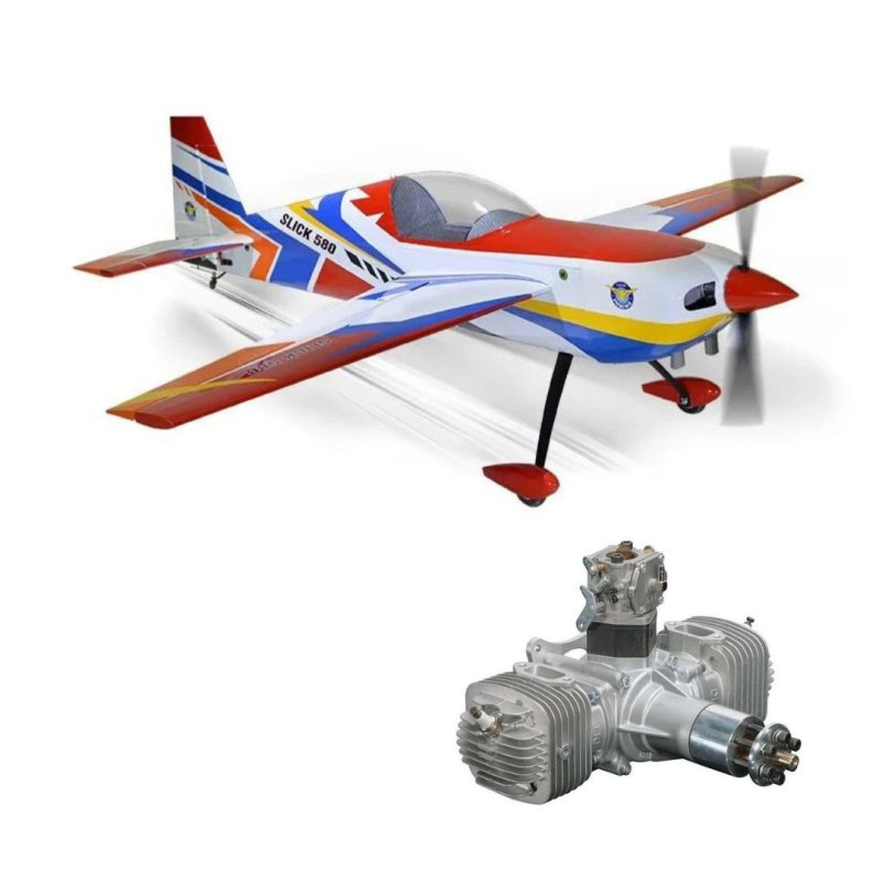 Offer Pack DLE engine + Phoenix Model Slick 580 RED 120cc GP ARF 2.55m plane