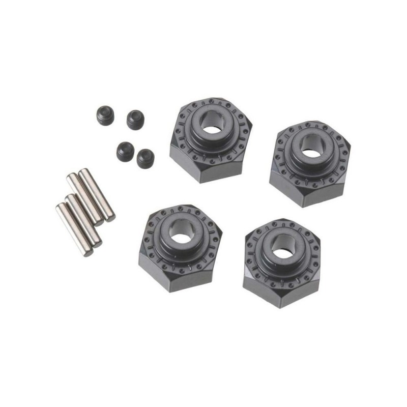 AXIAL AX30429 Aluminum Hex Hub 12mm Black (4)