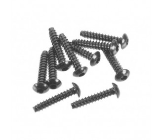 AXIAL AXA0437 Bussola esagonale con testa a bottone M3x15 mm nero