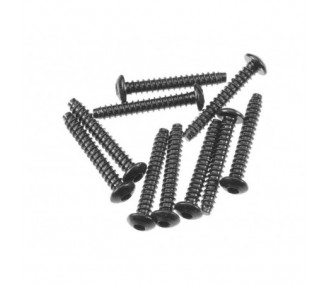 AXIAL AXA0439 Esagono filettato Butto Hd M3x20mm nero (10)