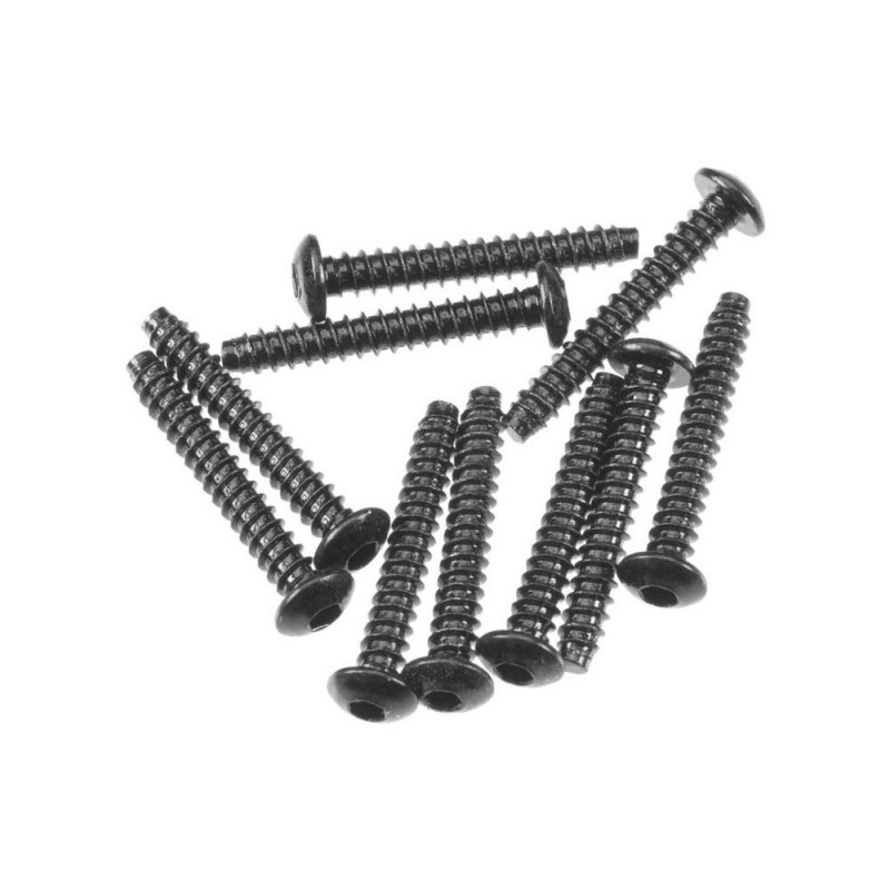 AXIAL AXA0439 Esagono filettato Butto Hd M3x20mm nero (10)