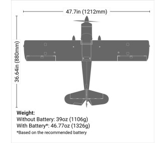 Aircraft E-flite Decathlon RJG 1.2m PNP