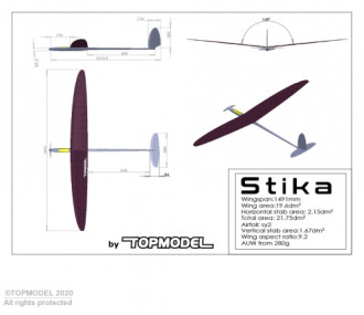 Stika F5K approx.1.49m PNP All Carbon TOPMODEL - Green