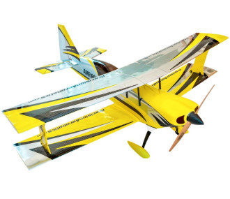 Avión Precision Aerobatics Ultimate AMR 60 Amarillo y Plata ARF aprox.1.3m