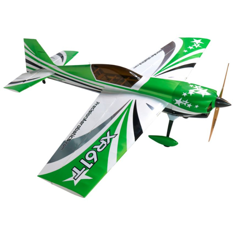 Velivolo Precision Aerobatics XR 61 T verde ARF circa 1,55m