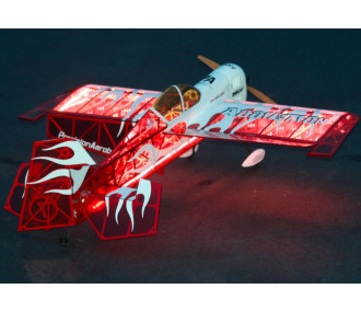 Avion Precision Aerobatics Addiction (V3) rouge ARF env.1.00m - avec LEDs