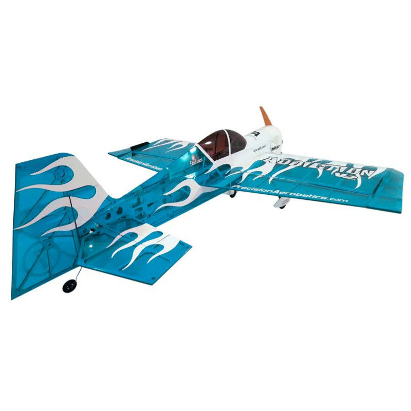 Precision Aerobatics Addiction (V3) Flugzeug blau ARF ca.1.00m - mit LEDs