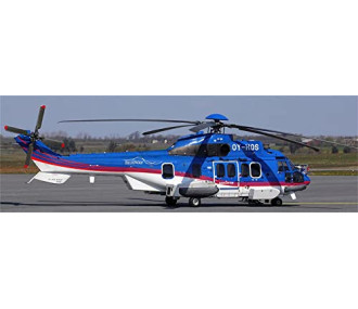 Rumpf Helikopter Klasse 800 225 Blue White Super Puma KIT Version