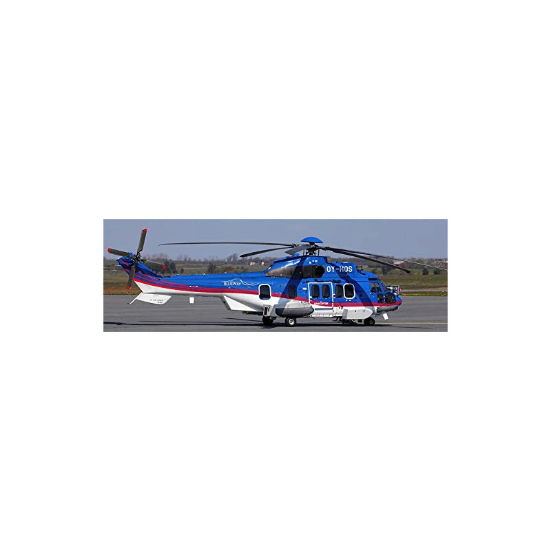 Rumpf Helikopter Klasse 800 225 Blue White Super Puma KIT Version