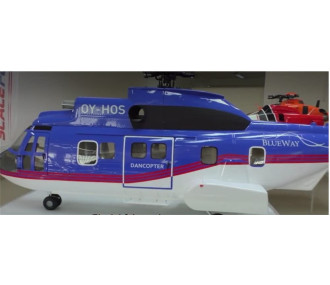 Fusoliera elicottero Classe 800 225 Blu Bianco Super Puma Versione KIT