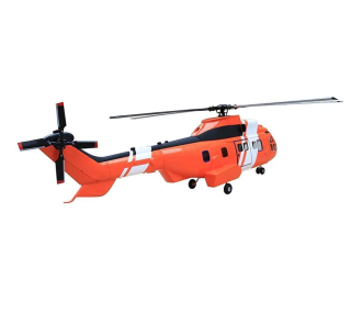 Helicóptero Fuselaje Clase 800 225 Naranja Blanco Super Puma Versión KIT