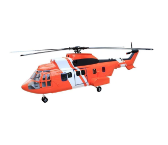 Fuselage Helicoptere Classe 800    225 Orange White Super Puma KIT Version