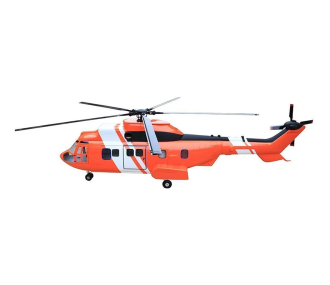 Fuselage Helicoptere Classe 800    225 Orange White Super Puma KIT Version
