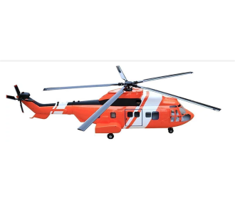 Rumpf Helikopter Klasse 800 225 Orange White Super Puma KIT Version