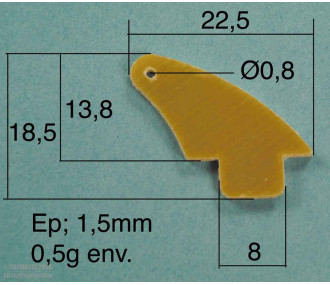 GUIGNOL FIBER ECOTOP 22,5x18,5 mm 2pcs