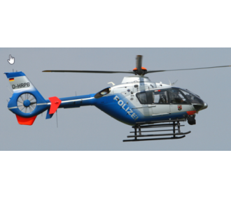 Fuselage Helicoptere Classe 800 EC135 T2 Polizei DE KIT Version