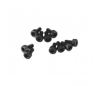 AXIAL AXA083 Cabeza cilíndrica M3x6mm Óxido negro (10)