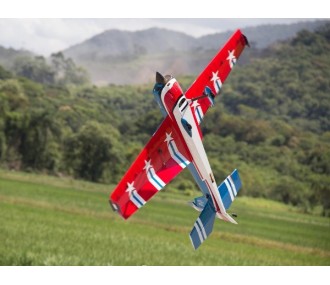 Avion Precision Aerobatics Katana 52 bleu/rouge ARF env.1.32m