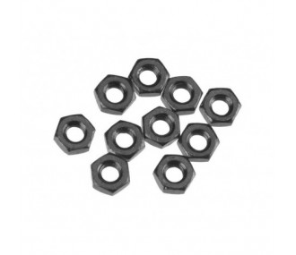 AXIAL AXA1040 Thin Hex Nut M3 Black (10)