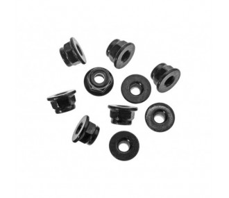 AXIAL AXA1045 Contratuerca de nylon M4 Negra (10)