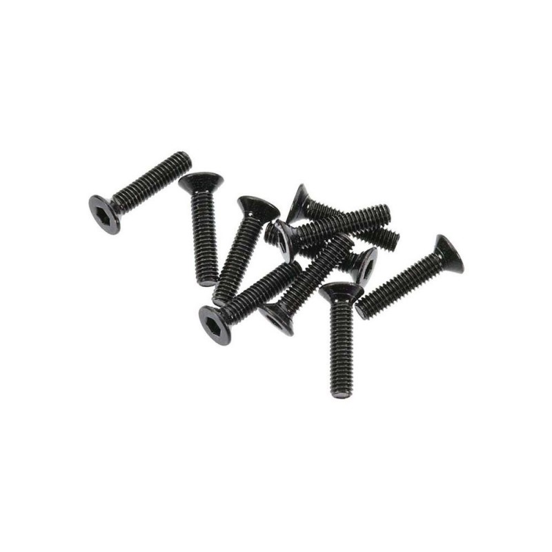 AXIAL AXA0055 Flat Head Screw M2.6x12mm Black (10)