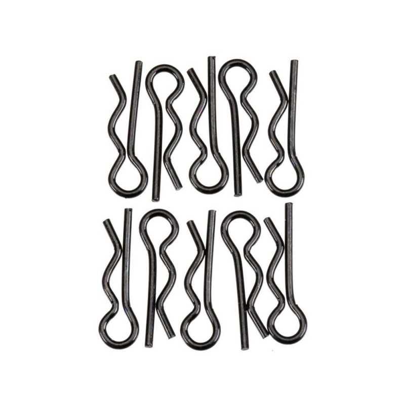 AXIAL AXA1059 6mm Black Body Clip (10)