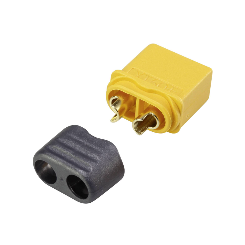 XT60 L male plug with cap to be fixed on plate(1 pcs)