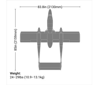Hangar 9 OV-10 Bronco 20cc ARF aprox.2.16m 84" (Con tren de aterrizaje eléctrico retráctil)