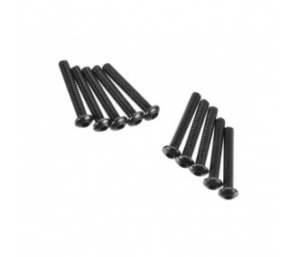 AXIAL AXA119 Bussola esagonale con testa a bottone M3x20mm (10)