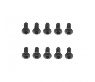 AXIAL AX31280 M2.6x6mm Black Hex Socket Button (10)