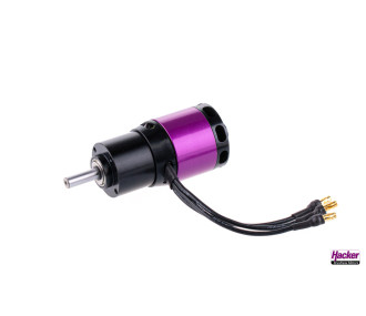 A30 12L V2 6-Pole Hacker + 6.7:1 gearbox