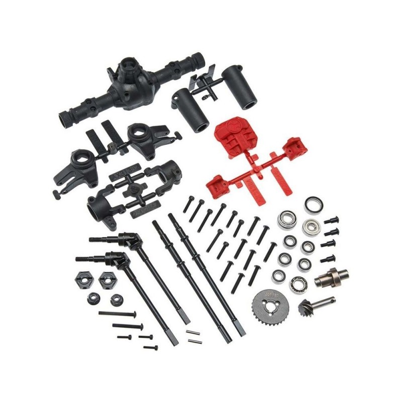 AXIAL AX31438 AR44 Locked Axle Set Front/Rear Complete