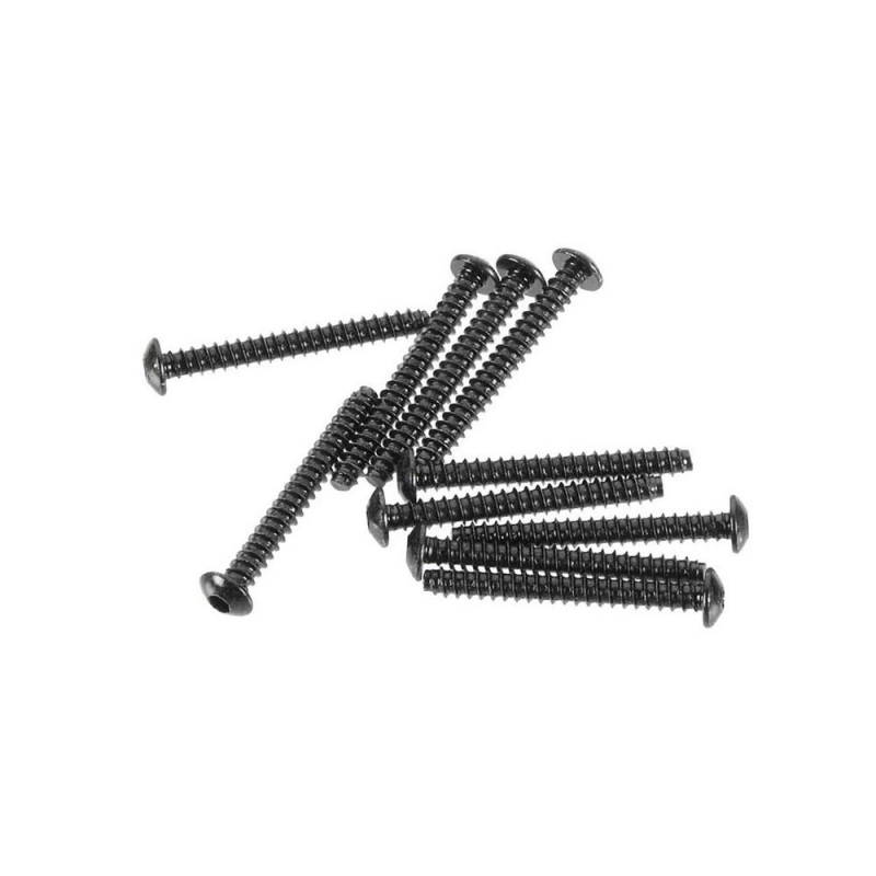 AXIAL AXA440 Bussola esagonale con testa a bottone nera M3x25m