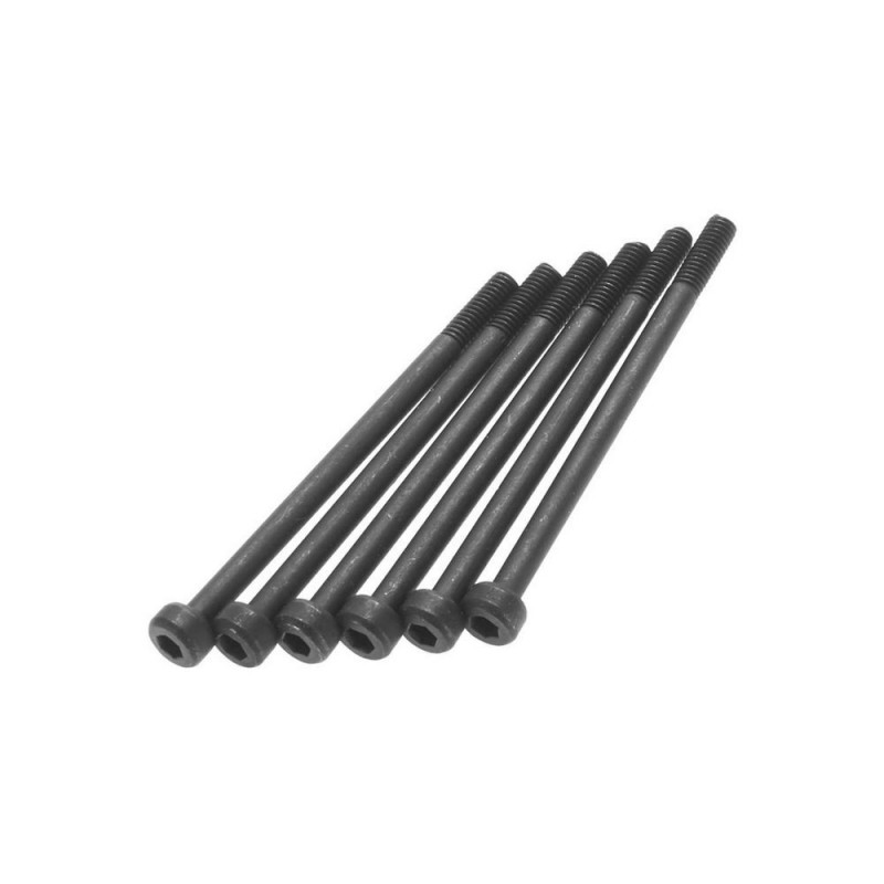 AXIAL AX31492 Cabeza cilíndrica M2.6x40mm Negro (6)