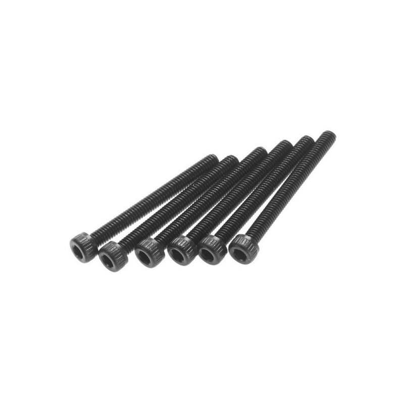 AXIAL AX31493 Cabeza cilíndrica M2.6x25mm Negro (6)