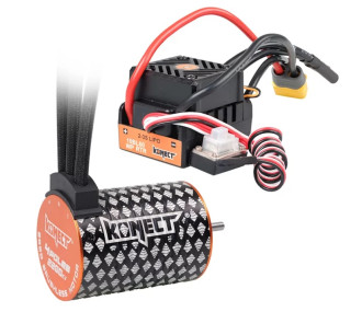 Konect Combo Brushless 1/10 : esc 60A + moteur 3650SL 3800KV