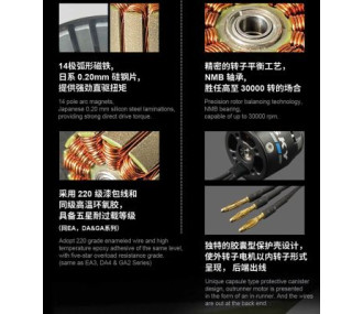Motore Dualsky XM2532EG-9 (47,8 g, 2700 KV)